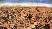Nandkishor Soni The Battlle of the British and their Allies against the French and their Confederates at Condore,Near Rajamandri oil painting